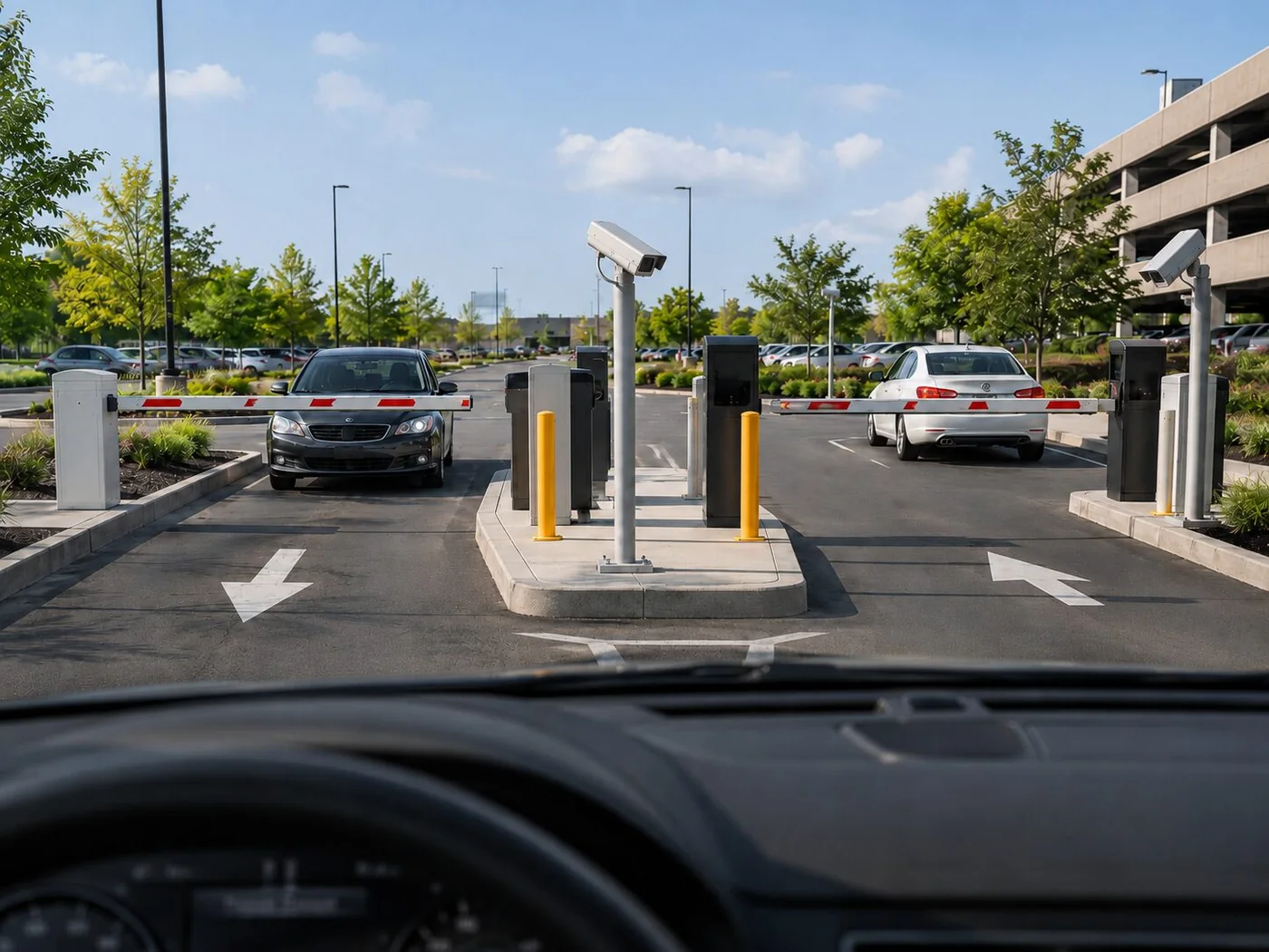apertura automática de portón: Entrada vehicular con control automático